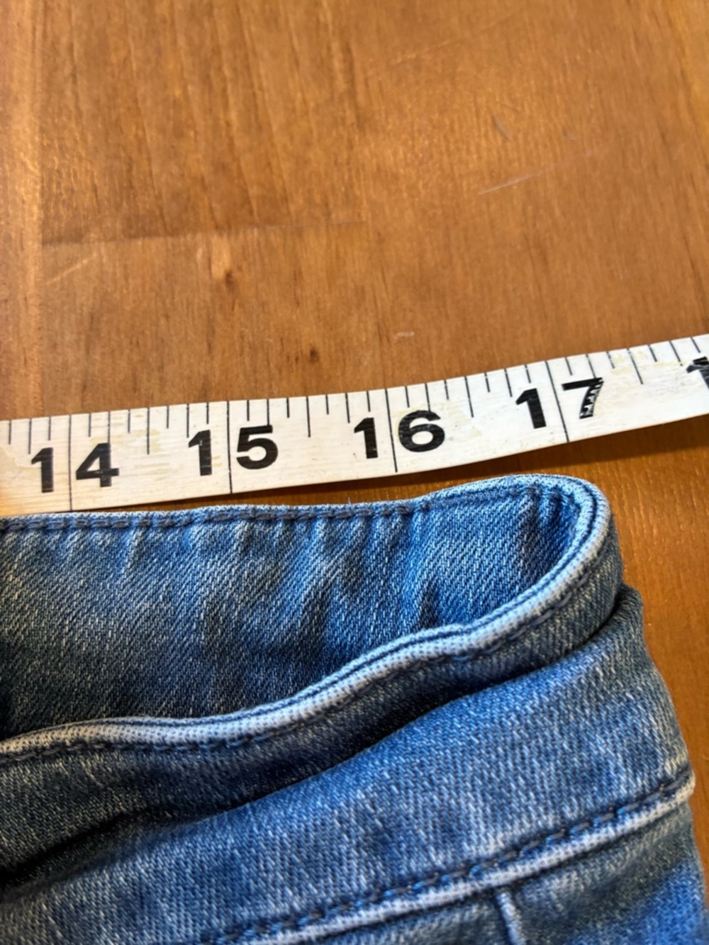 Coldwater Creek Classic Blue Straight-Leg Jeans with Raw Hem - Picture 6 of 8